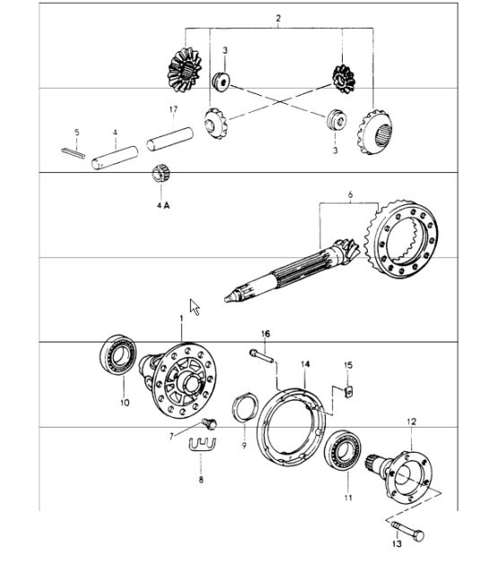 differential 964 Carrera 2 - G50.03/04/05 1989-94