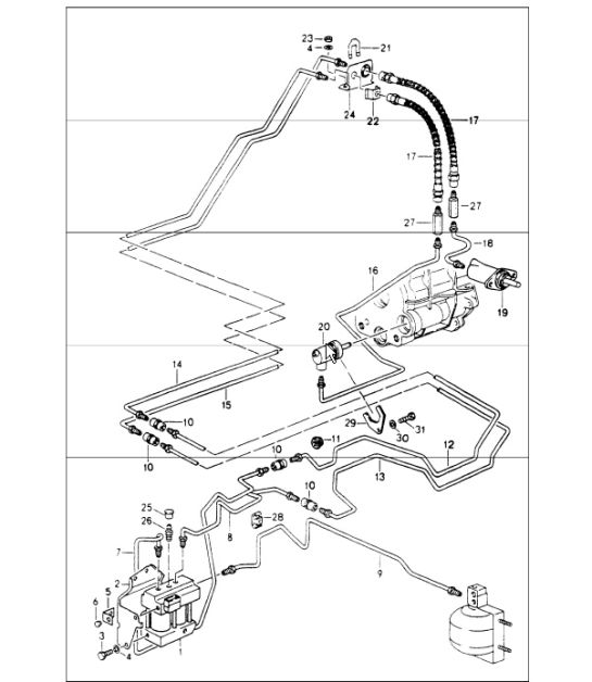 lock control 964 CARRERA 4  G64.00/01/02 1989-94