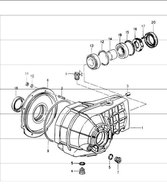 front-axle final drive 964 CARRERA 4 1989-94