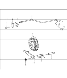tiptronic parking lock 964 CARRERA 2 A50.01/02/03 1990-94