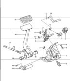 Hand Lever System, Pedal Cluster  964 (911) (1989-1994)