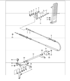 Hand Lever System, Pedal Cluster  964 (911) (1989-1994)
