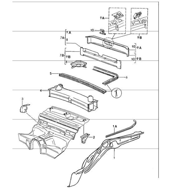 frame rear 964 1989-94