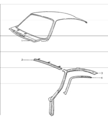 exterior panelling centre 964 COUPE 1989-94