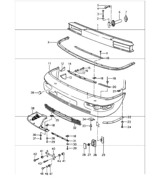 Diagram 802-00 Porsche Panamera 970 MK1 (2009-2013) Body