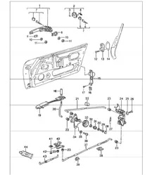 loquet de porte 964 1989-94