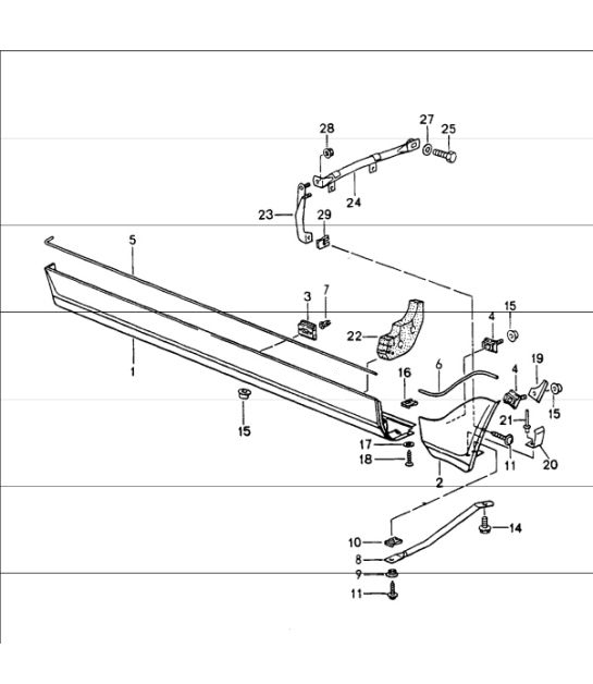 sill cover 964 1989-94