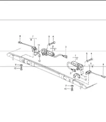 convertible top catch 964 CABRIO 1989-94