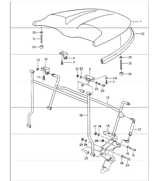rear covering 964 SPEEDSTER 1989-94