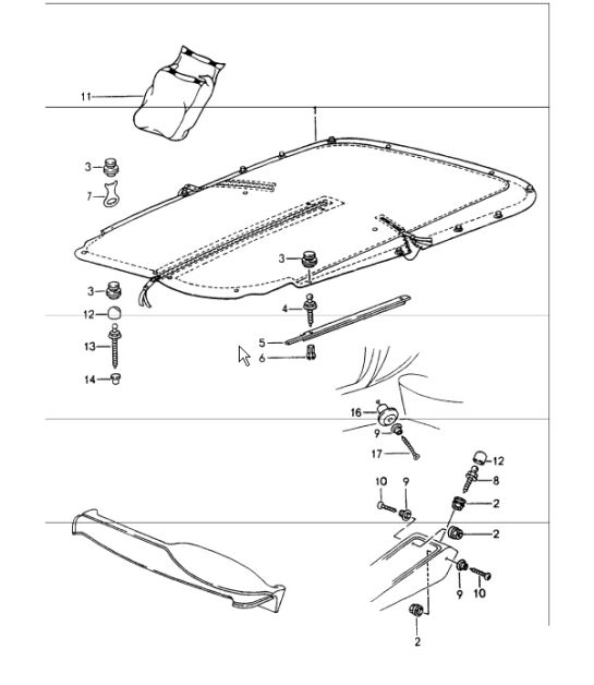 tonneau cover 964 CABRIO 1989-94