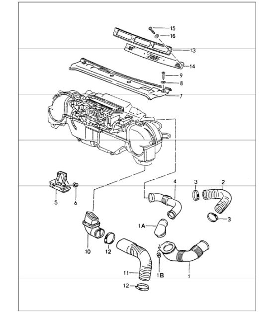 ventilation heating system 1 for 964 1989-94
