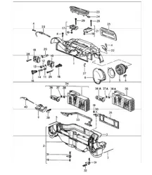 heater air conditioner single parts 964 1989-94