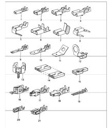 flat plug push-on connector 964 1989-94
