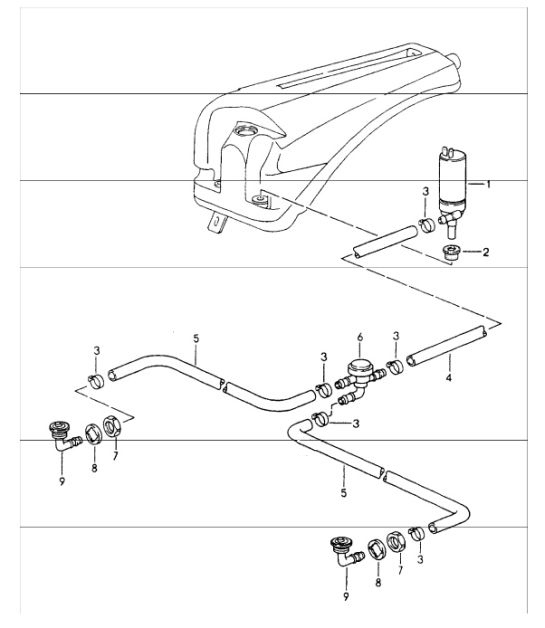 Diagram 904-20 Porsche 911 1975-1977 3.0L Turbo (930) Electrical equipment