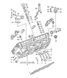 Culasse / Soupapes (Modèle : M44.43/44) 968 1992-95