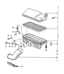 空气滤清器 (型号：M44.43/44) 968 1992-95