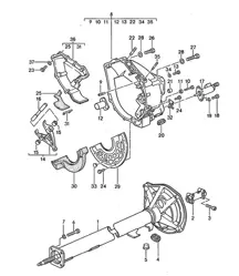 Schaltgetriebe / Zentralrohr (Modell: G44.00) 968 1992-95