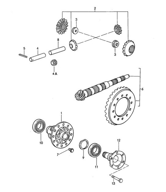 Diagram 305-000 Porsche Cayman S 3.4L 987C 2005-08 Transmission