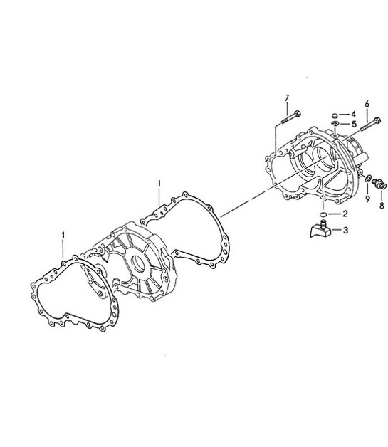 Diagram 320-002 Porsche 968 (1992-1995) Übertragung