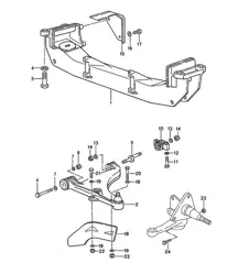 Triangle de suspension / traverse 968 1992-95