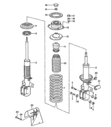 Suspension / Amortisseur / Avant 968 1992-95