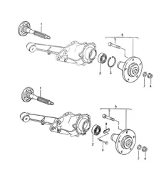 Eje de rueda trasera / Lubricantes 968 1992-95