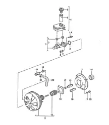 Hoofdremcilinder / Rembekrachtiger / Expansievat 968 1992-95
