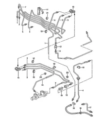 Tubi freno / Anteriore 968 1992-95