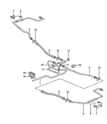 Tubi freno / Posteriore 968 1992-95