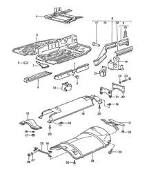 Longeron / Bouclier thermique 968 1992-95