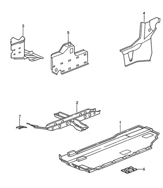 Diagram 801-007 Porsche 996 C4 3.6L 09/01-2005 Body