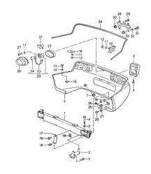 Rear apron / Bumper 968 1992-95
