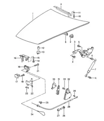 Frontklappe / Stellmotor 968 1992-95