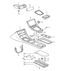 Cassette portacassette / Consolle centrale 968 1992-95