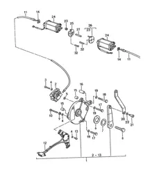 Convertible top control / Electric - CABRIO - 968 1992-95