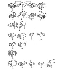 Boîtier de connecteur - 2 pôles - 968 1992-95
