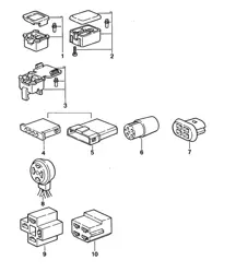Steckergehäuse - 4-polig - 968 1992-95