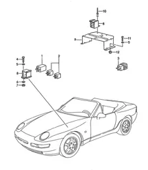 敞篷车顶控制继电器 - CABRIO - 968 1992-95