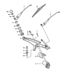 Sistema limpiaparabrisas 968 1992-1995
