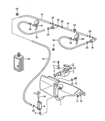 Système de lave-glace 968 1992-95