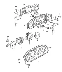 Instrument cluster 968 1992-95