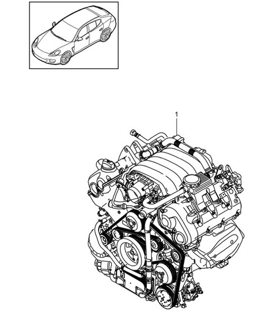 Diagram 101-015 Porsche Cayman S 3.4L 987C 2005-08 Engine