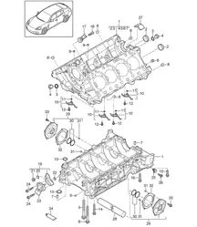 Carterhuis / Afzonderlijke onderdelen (Model: 4840,4870, CXPA,CXRA, CXR,CWBA, CWB,CWCA,CWC) Panamera 970 (G1) 4.8L 2010-16