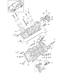 气缸盖/真空泵 (型号：4620,4640,CWAA,CXNA) Panamera 970 (G1) 3.6L 010-16