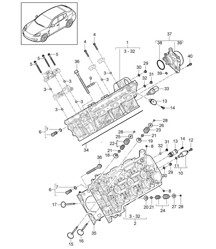 气缸盖 / 真空泵 (型号：CWDA、CWD、CWFA、CWF) Panamera 970 (G1) 3.0L 2014&gt;&gt;