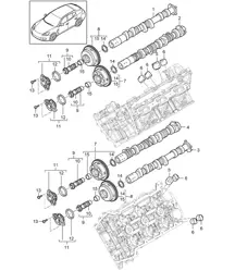 Camshaft (Model: CWDA,CWD, CWFA,CWF) Panamera 970 (G1) 3.0L 2014>>