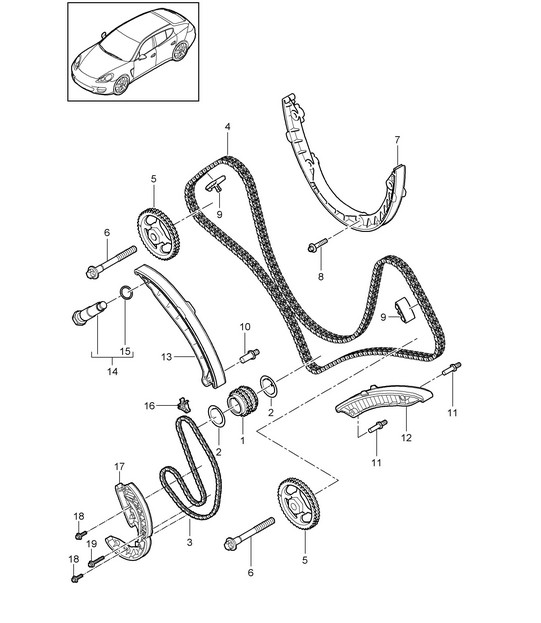Valve control (Model: 4620,4640, CWAA,CXNA) Panamera 970 (G1)  3.6L 2010-16