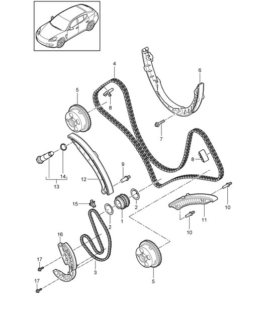 Valve control (Model: CWDA,CWD, CWFA,CWF) Panamera 970 (G1) 3.0L 2014>>