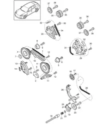 Ventilsteuerung (Modell: CGEA,CGE, CGFA) Panamera 970 (G1) 3.0L HYBRID 2012-16