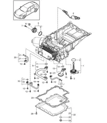 Tube d'aspiration / Carter d'huile (Modèle: CWDA,CWD, CWFA,CWF) Panamera 970 (G1) 3.0L 2014>>